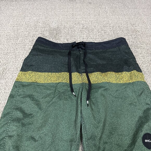 RVCA Board Shorts Green Drawstring Men’s Size 32 - Picture 7 of 10